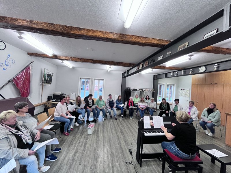 Volles Haus bei der Probe